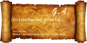 Goldschmied Aletta névjegykártya